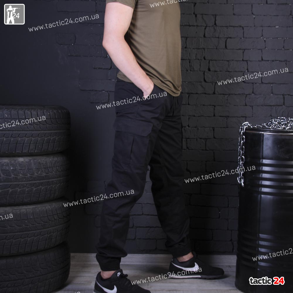 Штаны (851) ястреб спортивные Ripstop Черный в военторг tactic24.com.ua