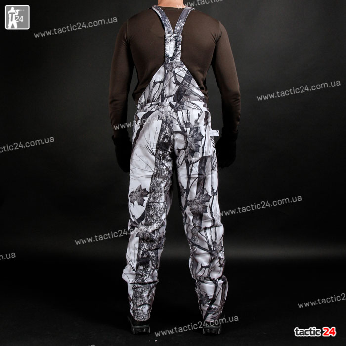 Зимний камуфляж (112) мембранный полукомбинезоны Белый клен  в военторг tactic24.com.ua