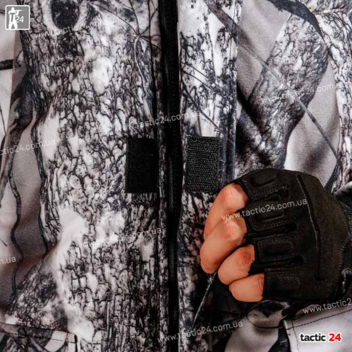 Зимний камуфляж (112) мембранный полукомбинезоны Белый клен  в военторг tactic24.com.ua
