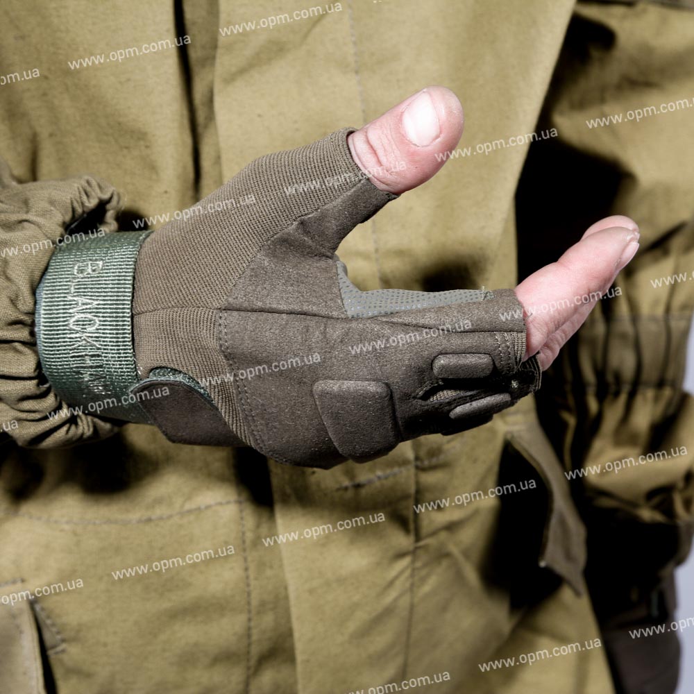 Тактические перчатки Беспалые Black Hawk койот в военторг tactic24.com.ua