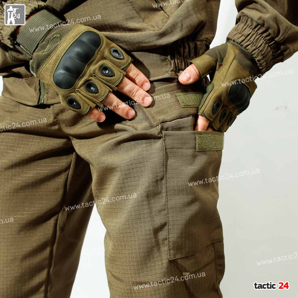 Камуфляж спорт с капюшеном Олива РипСтоп в военторг tactic24.com.ua