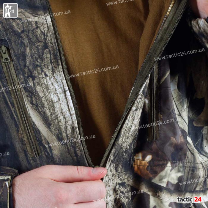Камуфляжный Костюм (812) "Дуб темный лес" Водоотталкивающий на змейках в военторг tactic24.com.ua
