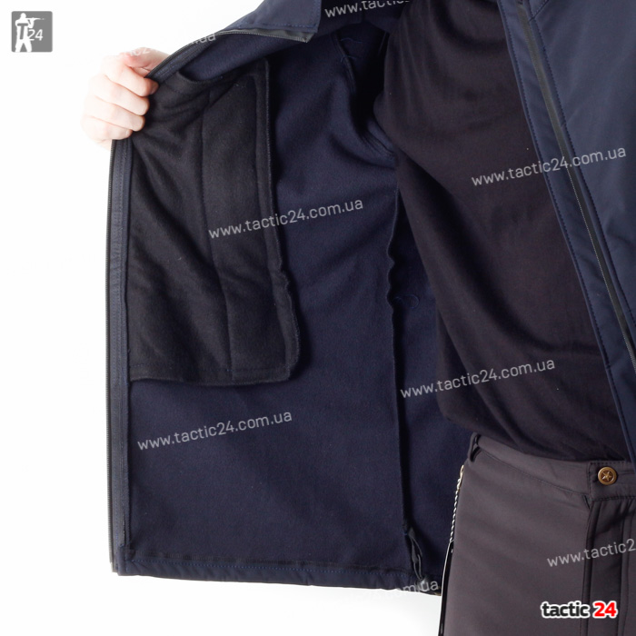 Куртка тактическая Softshell Синий в военторг tactic24.com.ua