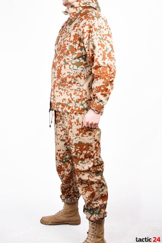 Камуфляж спорт с капюшеном Bundeswehr Tropentarn (Пустыня) с сеткой внутри - хлопок ,  в военторг tactic24.com.ua
