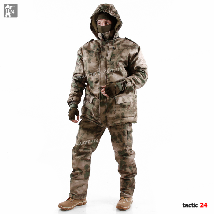 Зимний камуфляж (312) 2-ой синтепон Парка + Штаны A-TACS FG ДЮСПО в военторг tactic24.com.ua