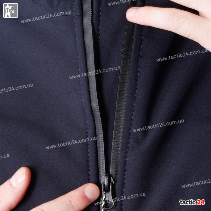 Куртка тактическая Softshell Синий в военторг tactic24.com.ua