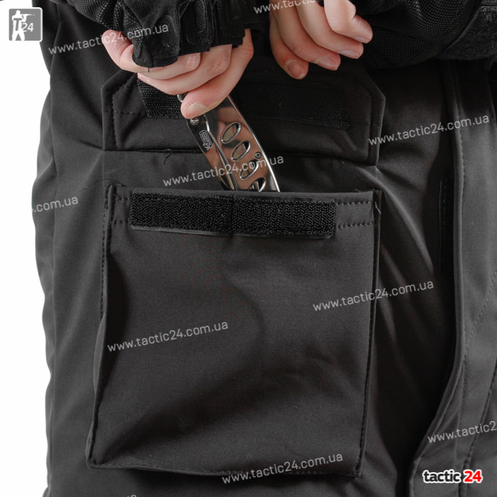 Зимний камуфляж (112) Hardshell   Черный  в военторг tactic24.com.ua