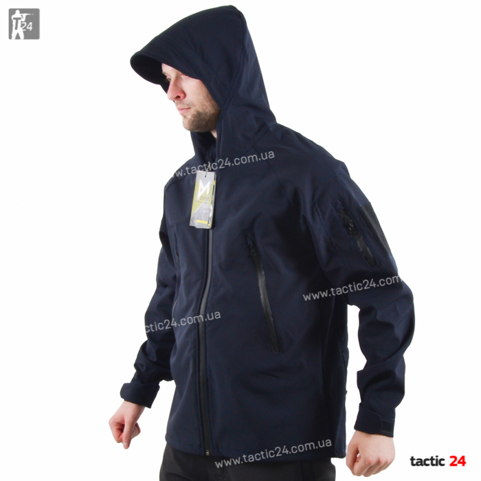 Куртка тактическая Softshell Синий в военторг tactic24.com.ua