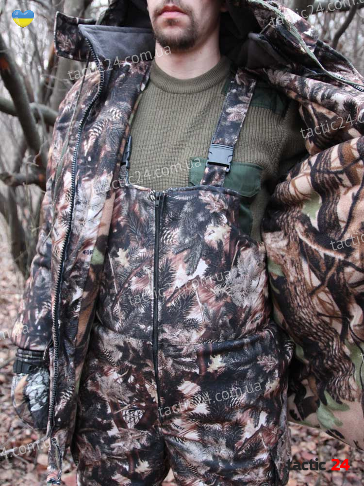 Зимний камуфляжный костюм Оксфорд + полукомбинезоны Шишка в военторг tactic24.com.ua