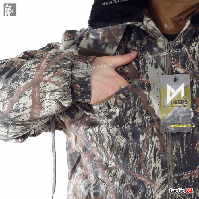 Зимний бушлат прямой "Клен Коричневый лист" в военторг tactic24.com.ua