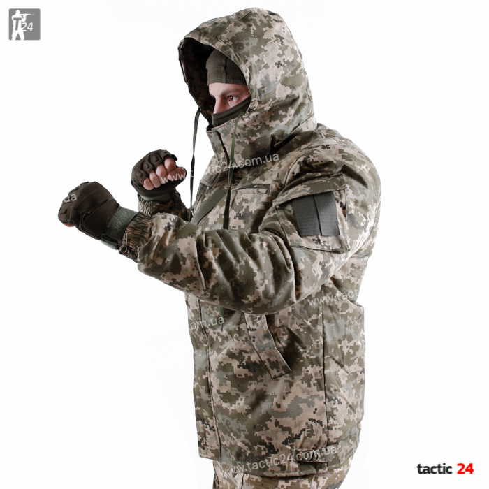 Зимний бушлат Уставной Украина Прямой с погоном в военторг tactic24.com.ua