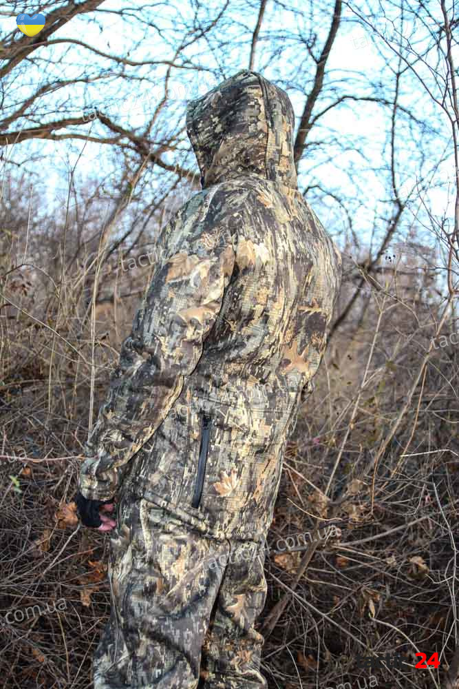 Зимний камуфляжный (112)  костюм с начесом Шерст Мембранный + полукомбинезоны Дуб ,  в военторг tactic24.com.ua