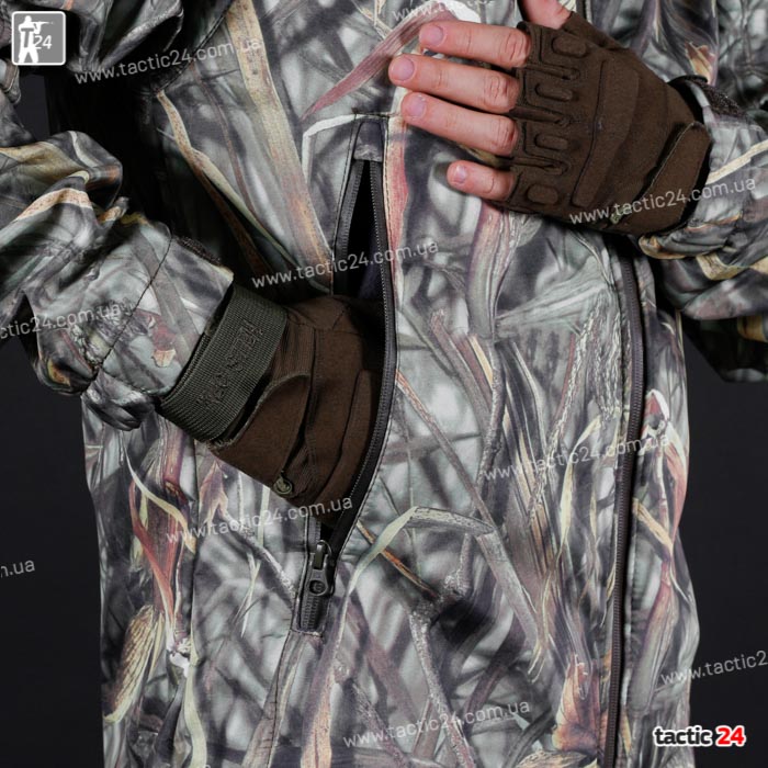 Камуфляжный Костюм Охота-Рыбалка (112) "Светлый камыш" Пошив как софтшел в военторг tactic24.com.ua