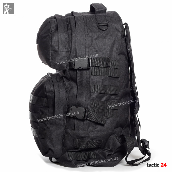 Военный тактический рюкзак Полиция черный 40л  в военторг tactic24.com.ua