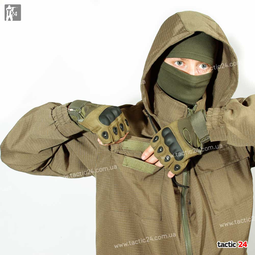 Камуфляж спорт с капюшеном Олива РипСтоп в военторг tactic24.com.ua