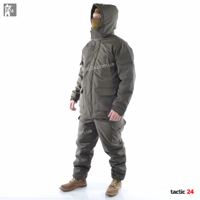 Зимний камуфляж  Hardshell  Олива в военторг tactic24.com.ua