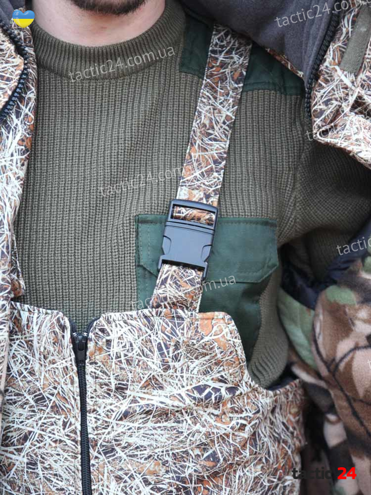 Зимовий камуфляжний костюм Парка + полукомбінезон Світлий очерет в военторг tactic24.com.ua