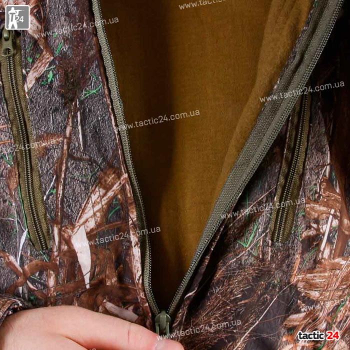 Камуфляжный Костюм (812) "Камыш Золотая нива" Охота Водоотталкивающий Дюспо флис на змейках в военторг tactic24.com.ua