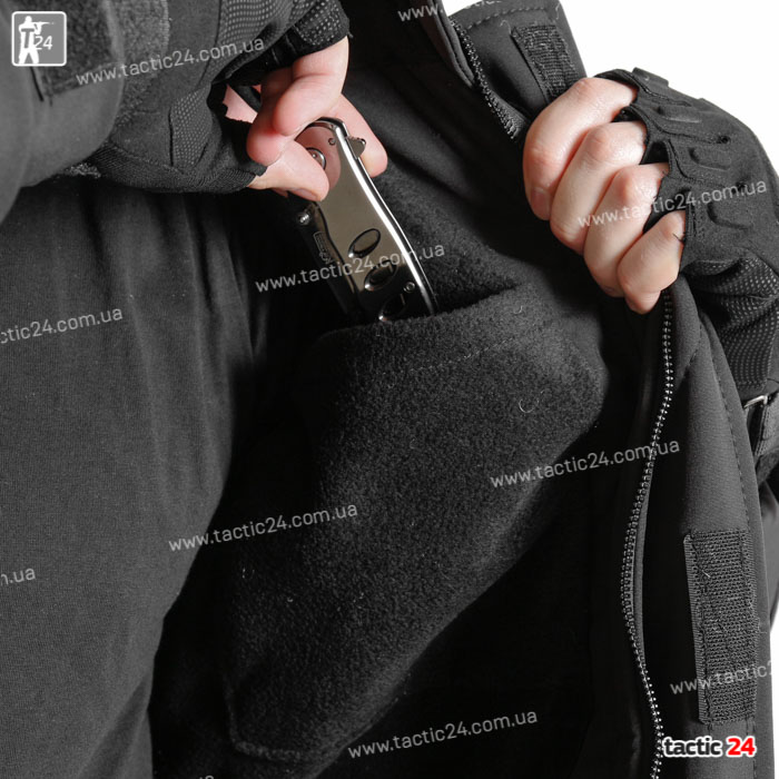 Зимний камуфляж (112) Hardshell   Черный  в военторг tactic24.com.ua