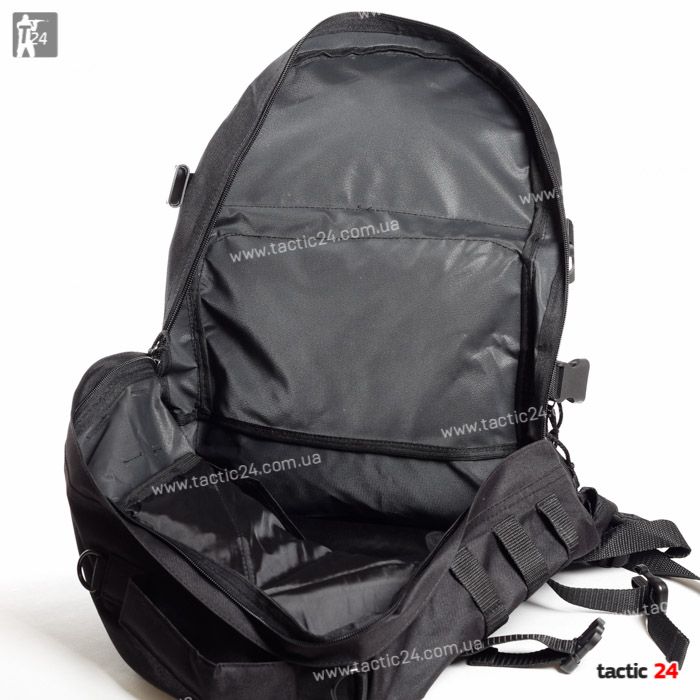 Военный тактический рюкзак Полиция черный 40л  в военторг tactic24.com.ua