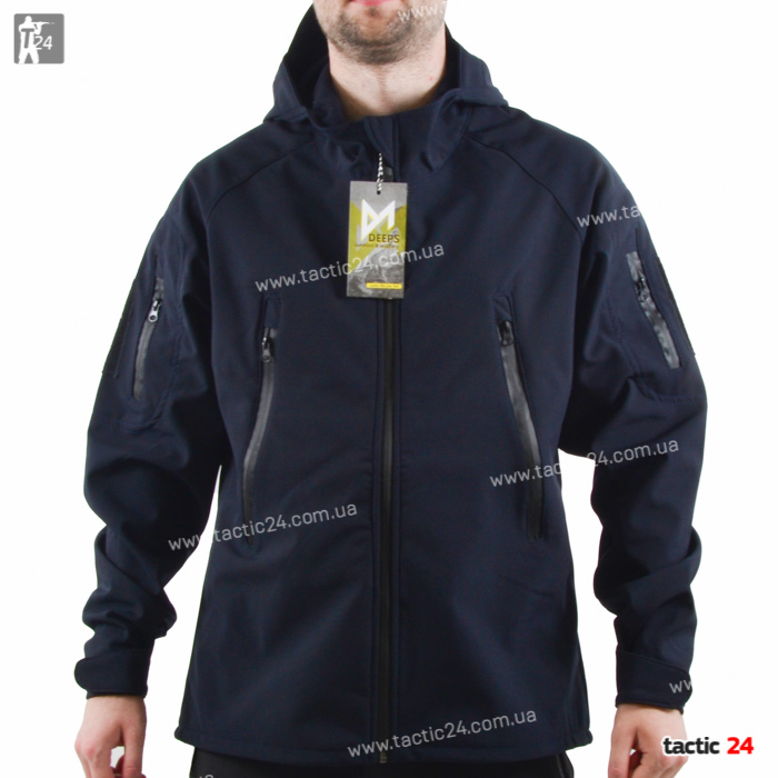 Куртка тактическая Softshell Синий в военторг tactic24.com.ua