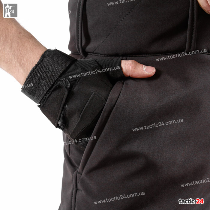 Зимний камуфляж (112) Hardshell   Черный  в военторг tactic24.com.ua