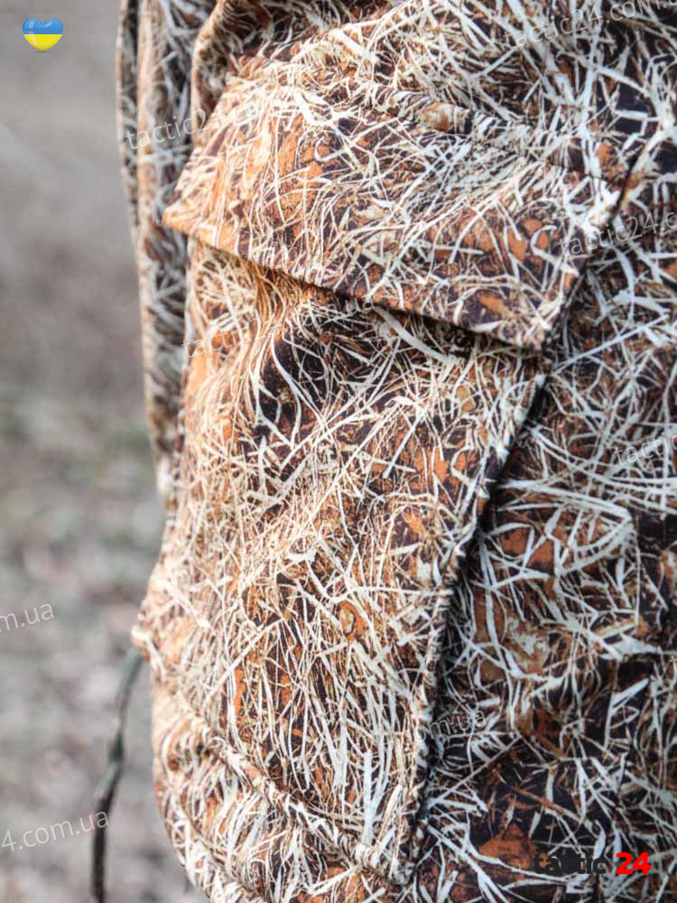 Зимовий камуфляжний костюм Парка + полукомбінезон Світлий очерет в военторг tactic24.com.ua