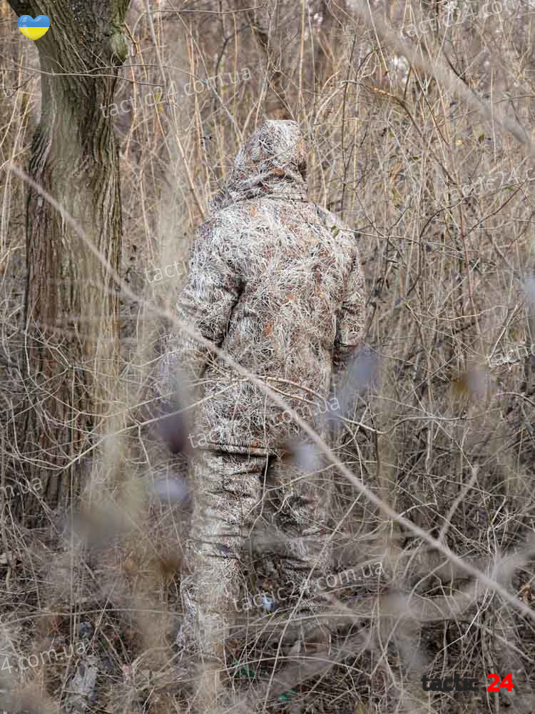 Зимовий камуфляжний костюм Парка + полукомбінезон Світлий очерет в военторг tactic24.com.ua