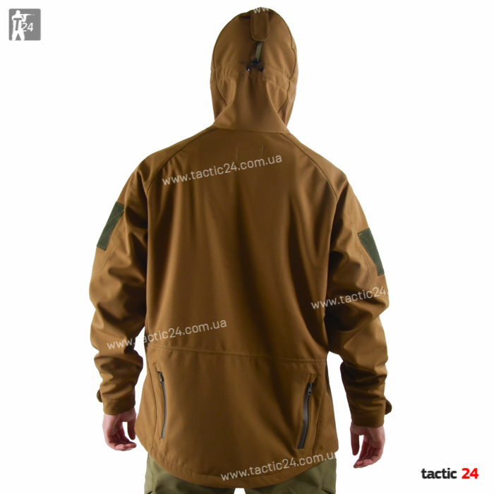 Куртка тактическая Softshell Койот Тан в военторг tactic24.com.ua
