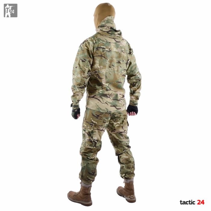 Камуфляж спорт с капюшеном Multicam со змейками рип-стоп в военторг tactic24.com.ua
