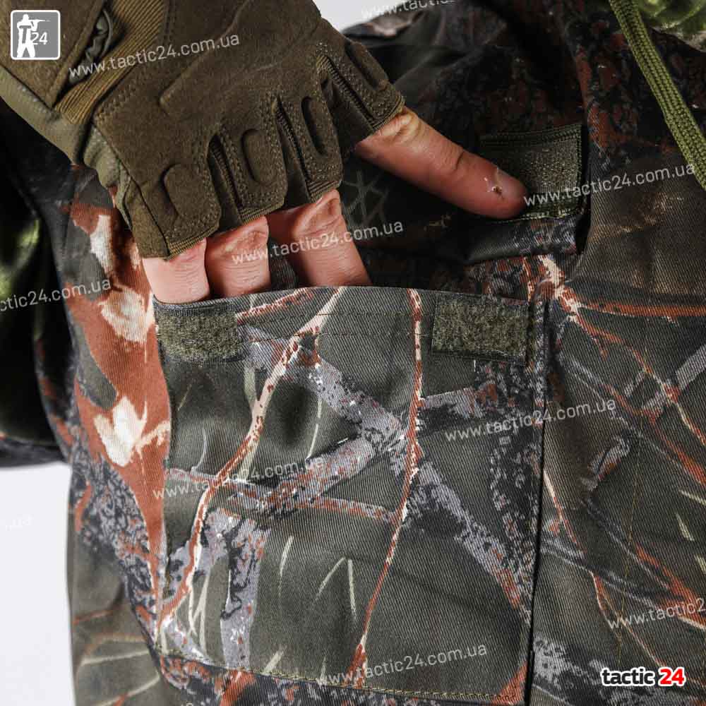 Камуфляж (812) Дуб ночной + Карманы на липучках в военторг tactic24.com.ua