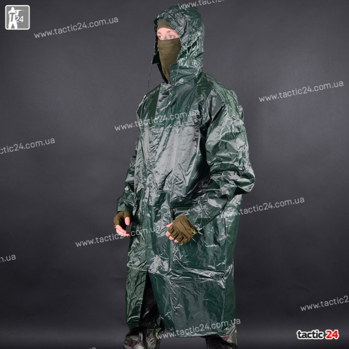 Дождевик Плащ "Прорезиненные швы" Олива в военторг tactic24.com.ua