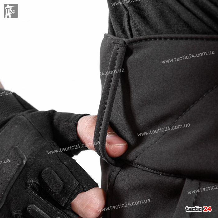 Зимний камуфляж (112) Hardshell   Черный  в военторг tactic24.com.ua