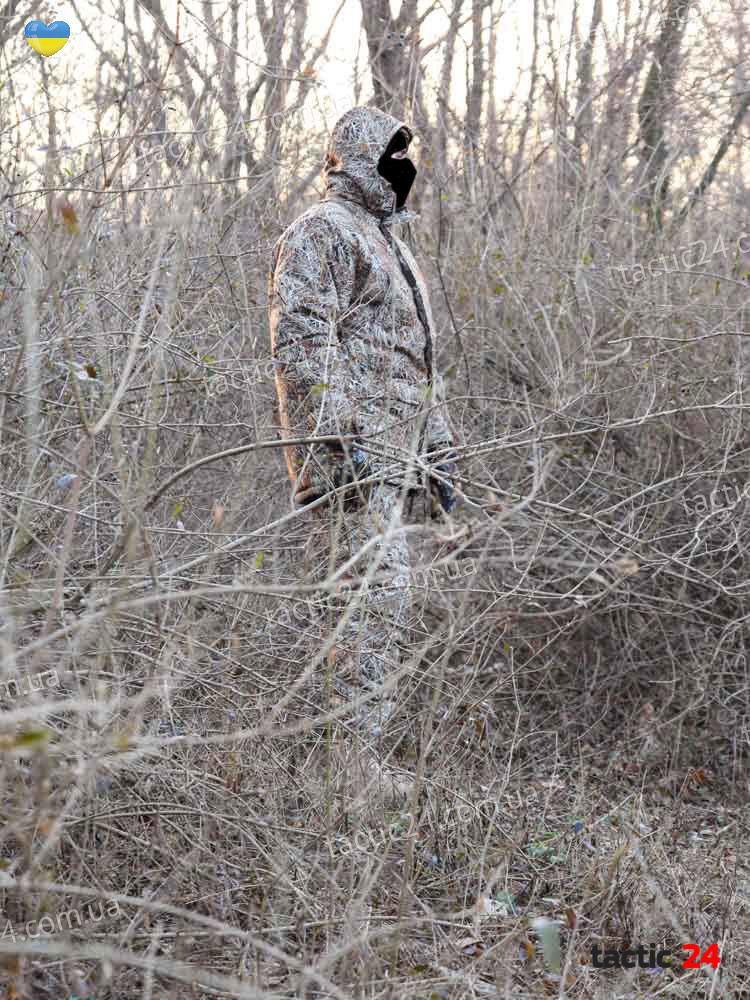 Зимовий камуфляжний костюм Парка + полукомбінезон Світлий очерет в военторг tactic24.com.ua